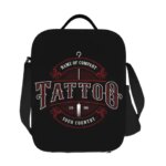 Tattoo Studio Tote Bag with Tattoo Machine & Needle - Professional Tattoo Artist Bag for Studio Branding Carry Case for Work T (New)