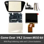 Full Screen OGS IPS V4.2 LCD Kits For SEGA Game Gear High Light Brightness V4.2 LCD Backlight Screen With VGA For SEGA GG Games (New)