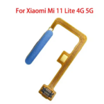Original Fingerprint Sensor Xiaomi Mi 11 Lite 5g 4g Home Return Key Menu Power On Off Button Flex Ribbon Cable (New)