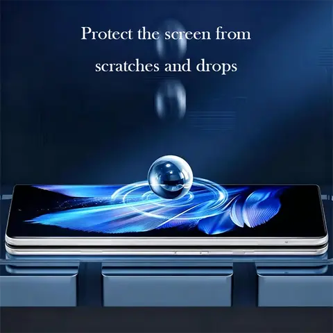 S2de0639098cd4273aee78692c1eeccf9u_480x480q75 2PC HD Transparent Tempered Glass Film VIVO X Fold 6 Clear Anti-scratch Anti-Fingerprint Anti-Shatter Front Screen Protector (New) - Image 1