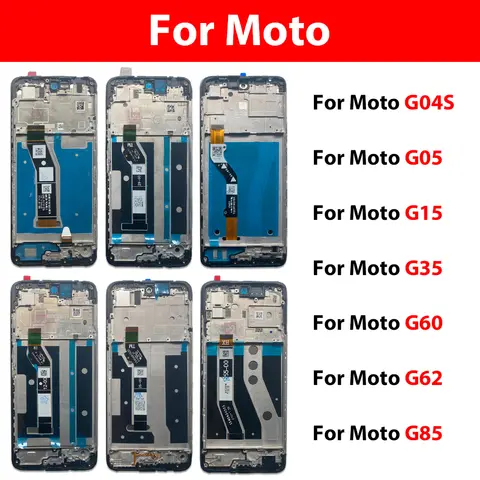 S2de7e0ff9deb4aecbdedf739392ba6eeK_480x480q75 New LCD Display Touch Screen Panel Digitizer With Frame Assembly Replacement For Motorola Moto G04s G05 G15 G35 G60 G62 G85 G86 (New) - Image 1