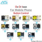 10/Lot Power On Off Inner Button Control iPhone Android Huawei OPPO VIVO Smartphone Volume Switch Replacement Parts Bangladesh (New)