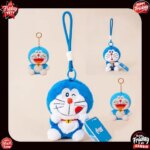 Doraemon Candy Series Plush Keychain Cute Cartoon Doraemon Pendant Soft Stuffed Doll Trendy Bag Decor Keyring Gift (New)