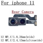 Rear Camera For iPhone 11 12 13 14 Pro Max Plus Back Camera Rear Main Lens Flex Cable For 12 Mini 13 Mini Camera (New)