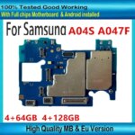 Unlocked for Samsung Galaxy A04S A047F Motherboard 64gb 128gb Full Chips Mainboard Circuit Logic Board Plate SM- A047F Andorid (New)