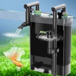 Fish Tank Filter External Circulating Oil Film Removal Wall Aquarium Filter Water Purification Backwash Filters Fishes Filtering (New)