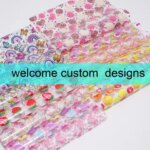 Custom printed Beautiful Clear Transparent PVC Jelly Faux Leather roll Vinyl For Diy Bow Craft (New)