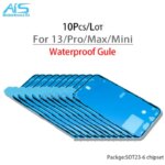 10Pcs LCD Display Frame Bezel Waterproof Seal Tape Glue Adhesive Sticker For iPhone 15 14 13 12 11 Pro Max Plus Mini X Xs XR 7 8 (New)