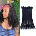 30 Pieces 0.4 Cm Mens and Womens Dirty Braids with Two Ends Dreamlocs Hip-hop Trend Human Hair African Reggae Dirty Braids (New)