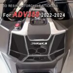 Anti-scratch 3D Resin Motorcycle Stickers For Honda ADV350 ADV 350 2022-2025 2026 Ignition Area Protection Decals Accessories (New)