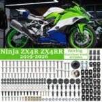 For kawasaki Ninja NINJA ZX4R ZX4RR 2019-2026 Fairing screws Motorcycle Bodywork stainless steel Bolts Kits Clips Fasteners Nuts (New)
