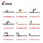 Switch Power ON OFF Key Mute Silent Volume Button Ribbon Flex Cable MeiZu 16 X8 M8 Lite U20 U10 Pro 7 6 Plus Repair Parts (New)