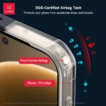 Xundd For OnePlus 15 1+ 15 Case [Shockproof Airbag Tech],Acrylic&TPU Back Transparent Cover Anti-Fingerprint&Non-Yellowing (New)