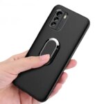Case Nokia G60 5G 658 Inch Red Black Finger Ring 360 Degree Rotation Soft Silicone Nokia G60 5G Cover (New)