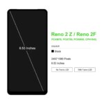 LCD for Oppo reno 2Z 2F LCD PCKM70 PCKT00 LCD Display Touch Panel Sensor Digitizer Assembly For reno 2F Screen Replacement (New)