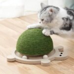 Cat Scratching Board Turtle Shape Wear-Resistant Grinding Claws Relieve Boredom Funny Toy (New)