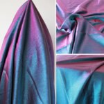 Gorgeous Iridescent Jacquard Fabric Metallic Yarn Polyester Fabric Fashion DIY Clothing Bags 150cm Wide By The Yard (New)