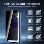 Full Cover Privacy Screen Protectors Huawei P40 P30 Lite P20 Mate 20 Pro 30 Anti-Spy Tempered Glass Honor 50 X8 8X 9X 20 10i (New)