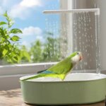 Parrot Bathtub Accessory Bathing Box Parrot Shower Bird Bathtub Bird Bath Shower for Conure Budgie African Grey Garden Outside (New)