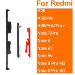 Power Volume Key Buckle For Xiaomi Redmi K20 K30 Pro Note 7 8 9 Pro Note 8T 9S 5G Side Button Power Volume Bracket Snap Gasket