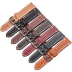 Vintage Top Grain Leather Watchb 7 Colors 18mm 20mm 22mm 24mm Men Women Replacement Strap Smart Watch Accessories (New)