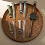 Slim Leather watch strap Samsung Galaxy watch 7 5 pro FE 4-6 20mm 22mm Classic bracelet Huawei watch GT 4-2e-2-3 pro b (New)