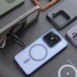 Soft Corrugated Magnetic Back Case For Xiaomi Mi 13 14 15 Pro 17 ProMax Shockproof Matte Clear Cover (New)