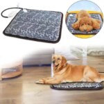 Pet Heated Mat Dog Temperature Adjustable Dog Heating Pad Waterproof Electric Heating Pad 3 9 Gears Timer Dog Sleeping Supplies (New)