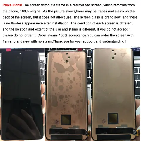 S325257490aff480dbe81f1abc8df0943l_480x480q75 6.73" LTPO AMOLED Display For Xiaomi 12 Pro LCD Display Touch Screen Digitizer Assembly For Mi 12 Pro 2201122C, 2201122G Model (New) - Image 1