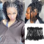 100% Real Human 0.4cm 6-30inch Hair Lisa Locs with Regular Dreadlocks and Curly End (New)