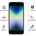 screen protector apple iphone se 2022 3 protective tempered glass on iphonese3 se3 se2022 3nd generation film i phone iphon (New)