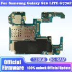 Mainboard For Samsung Galaxy S10 LITE G770F Motherboard 128GB 8GB RAM EU Version Unlocked Plate Logic Board 1 SIM 2 SIM Plate (New)