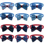 50/100pcs Small Dog Cat Bow Tie Denim Color Pet Dog Bowties Dog Fashion Grooming Accessoreis Cute Dogs Supplies for Small Dogs (New)