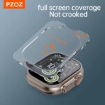 PZOZ 2ps screen protector Apple Watch ultra 1 2 3 Tempered Glass Film iWatch Series screen protectors film 49mm (New)