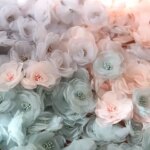 10pcs/lot Pink Green Chiffon Flowers Patches for Clothing 3D Floral Fairy Sewing Parche Appliques Parches Bordados Para Ropa (New)