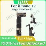 For iPhone 12 Fully Tested motherboard Unlocked Mainboard 12 Pro/ 12 ProMAX With Face ID Clean iCloud Support Update Logic Board (New)