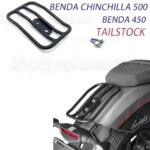Motorcycle Rear Rack Rear Armrest Suitable For Benda Chinchilla 500 Chinchilla500 500Chinchilla Tail Box Rack BENDA 450 Benda450 (New)