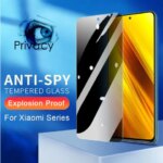 1-5Pcs Privacy Tempered Glass Screen Protector Anti-Spy Full Cover Xiaomi Redmi 9A 9C NFC 9I 9AT POCO C3 C51 A1 A2 plus (New)