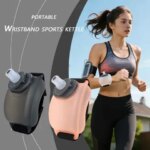 200ml 7oz Wearable Wrist Water Bottle Food Grade Silicone BPA Free Leak Proof Bite Valve Running Cycling Gym Outdoor Sports (New)