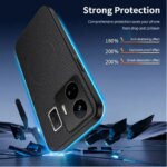Carbon Fiber Texture Wireless Charging Magnetic Case Realme GT Neo 5 Neo5 240W 5G ShockProof Phone Cover (New)