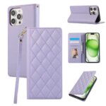 Magnetic Closed Case Sharp Aquos Sense 9 8 7 6 4 Rhombus Leather Lanyard 3 Cards Wallet Cover Sharp Aquos Wish 5 4 3 (New)