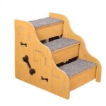 Dog Stairs Puppy Climbing Ramp Stairs Dog High Bed Steps For Indoor Bedroom Sofa Window Living Room RV Couch Furniture Apartment (New)