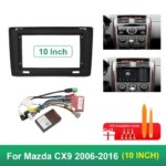 10.Inch Universal Car Radio Frame for Mazda CX9 2006-2016 Head Unit 2 Din DVD GPS MP5 Frame Android Player Dash Panel (New)