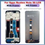 674 OPPO Realme C51 C53 LCD RMX3830 RMX3760 Display Tounch Screen Digitizer Assembly Realme Note 50 With Frame RMX3834 (New)