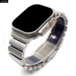 URVOI Stratos B Apple Watch Ultra 3 2 Series 11 10 9 8 SE3 Titanium Silicone Strap Magnet Clasp Bracelet DLC Coating 49mm (New)