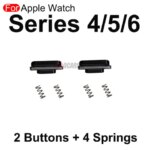 Aocarmo Apple Watch Series 4 5 6 7 8 Ultra SE 40mm 41mm 44mm 45mm Strap Release Button Spring Buckle Key Repair Parts (New)