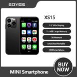 SOYES XS15 Ultra-thin 3.0Inch Small Phone 2GB+16GB Android 8.1 Dual SIM Standby 3G Mini Smartphone 1000mAh Wifi GPS Mobile Phone