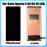 61 Tested TFT LCD Sony Xperia 5 III LCD XQBQ62 G XQBQ52G Display Touch Screen Digitizer Assembly Sony X5 III Display (New)