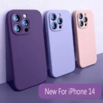 Liquid Silicone Phone Cover Case for Apple iphone 17 16 15 Pro Max 14 /14 Pro/14 13 Pro Max 16Plus 16e 17 Air 17Pro Micro-Fiber (New)