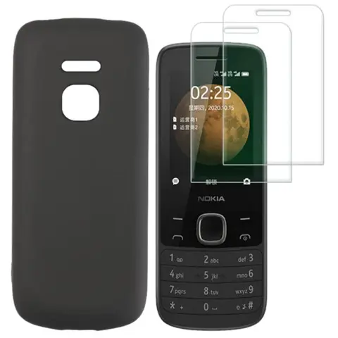S35c87a55bff94976a5e0c110cd0addabm_480x480q75 3 in1 Protective Glass Cover on Nokia TA-1278 TA-128 Funda Etui Soft TPU Transparent Case Nokia 215 225 230 4G 2020 2024 (New) - Image 1